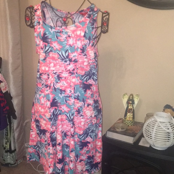 hot tropics skater dress